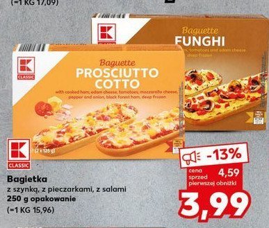 Bagietka prosciutto cotto K-classic promocja