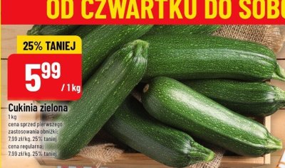 Cukinia zielona promocja w POLOmarket