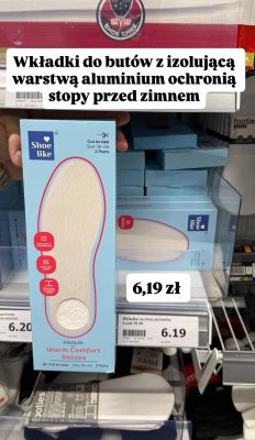 Wkładki do butów z izolującą warstwą aluminium ochronią stopy przed zimnem Shoe like Warm Comfort Deluxe promocja w Action