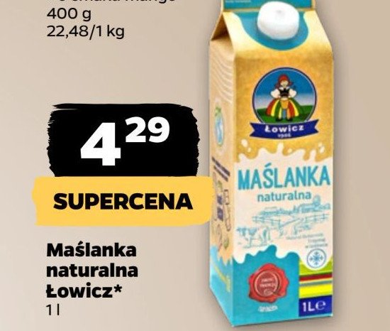 Maślanka naturalna Łowicz 1906 łowicka promocja