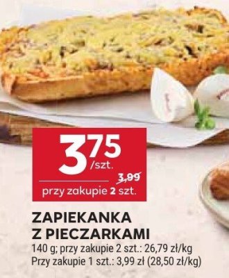 Zapiekanka z pieczarkami promocja w Stokrotka