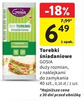 Torebki śniadaniowe Gosia promocja