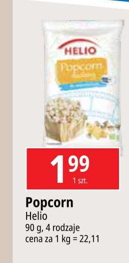 Popcorn maślany Helio promocja