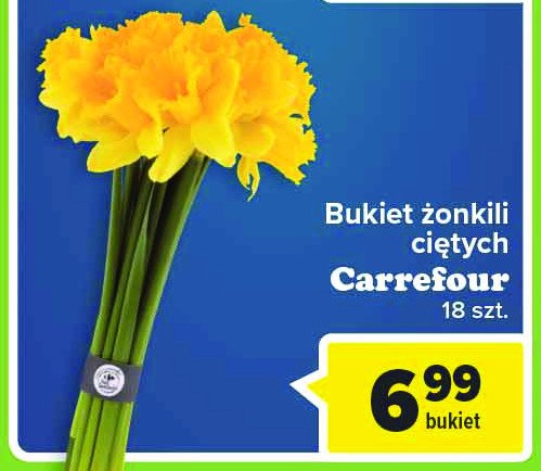Bukiet żonkili Carrefour promocja