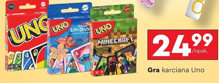 Gra uno lilo & stitch Mattel promocja w Biedronka