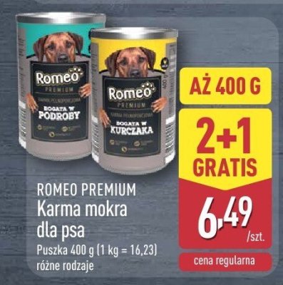Karma mokra dla psa, różne rodzaje 2+1 GRATIS promocja w Aldi
