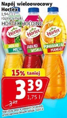 Napój wieloowocowy Hortex Hortex Holding 1,75 l różne smaki promocja w Prim Market