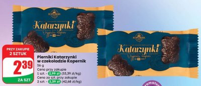Pierniki Katarzynki w czekoladzie Kopernik promocja w Dino