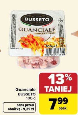 Guanciale BUSSETO 100 g promocja w Carrefour Market