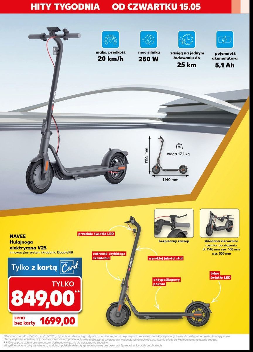 Hulajnoga navee v25i pro promocja