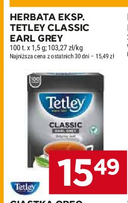 Herbata earl grey Tetley classic promocja