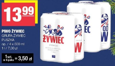 Piwo Żywiec Grupa Żywiec promocja w SPAR