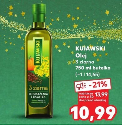 Olej 3-ziarna rzepakowa i sałatka promocja w Kaufland