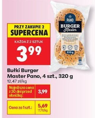 Bułki Burger Master Pano promocja w Biedronka
