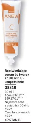Serum rozświetlające Anew Radiance Maximising z 10% wit. C - uzupełnienie promocja w AVON