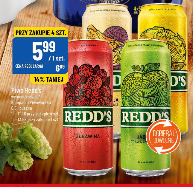 Piwo Redd's marakuja i brzoskwinia promocja
