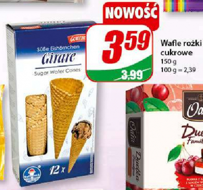 Wafle ro偶ki cukrowe promocja