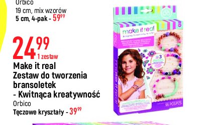 Zestaw do tworzenia bransoletek t臋czowe kryszta艂y Make it real promocja