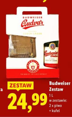 Piwo Budweiser Zestaw promocja w Lidl