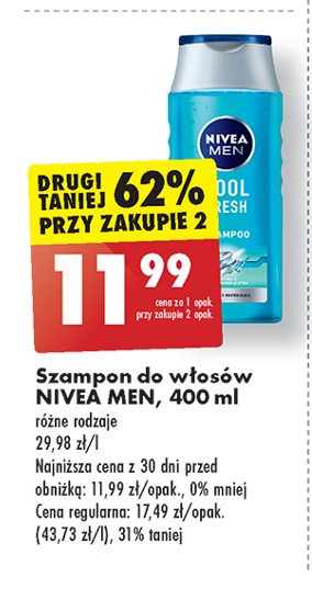 Szampon fresh Nivea men cool kick promocja