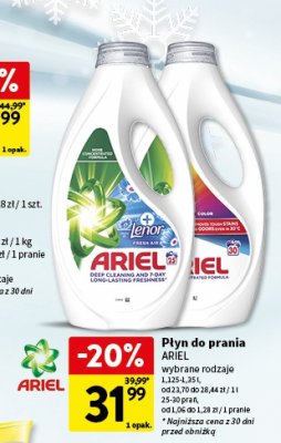 Płyn do prania ARIEL promocja w Intermarche