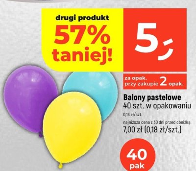 Balony pastelowe promocja w Dealz