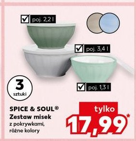 Zestaw misek z przykrywką Spice&soul promocja