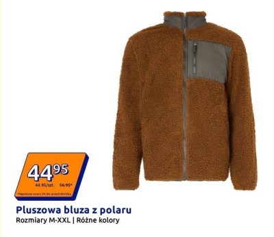Bluza pluszowa z polaru promocja w Action