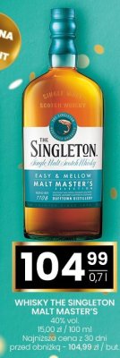 Whisky The Singleton Malt Master's 40% vol. 0,7l promocja w Twój Market