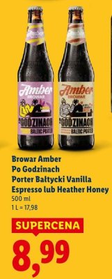 Piwo Po Godzinach Porter Bałtycki Heather Honey promocja w Lidl