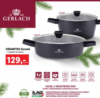 Garnek granitex 28 cm Gerlach promocja