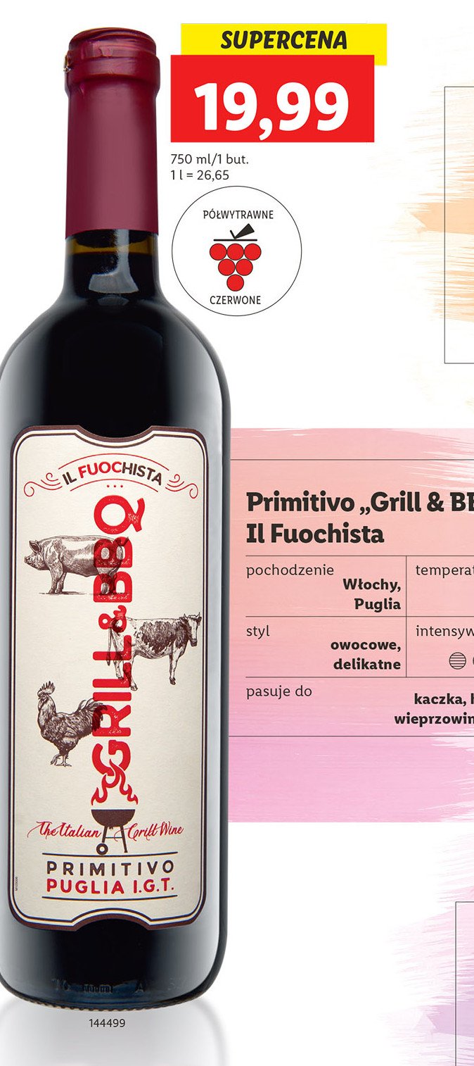 Wino IL FUOCHISTA GRILL & BBQ promocje