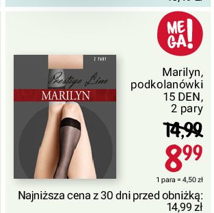 Podkolan贸wki sandra 15 den Marylin tonic promocja