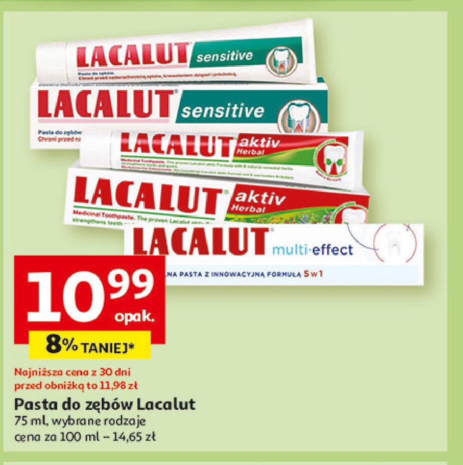 Pasta do zębów herbal Lacalut aktiv promocja