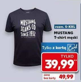 T-shirt męski rozm. s-2xl Mustang promocja w Kaufland