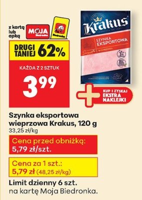 Od poniedziałku, Z ladą tradycyjną, strona 45 promocja w Biedronka