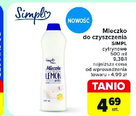 Mleczko cytrynowe Simpl promocja