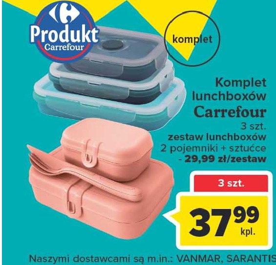 Lunchbox + sztućce Carrefour promocja