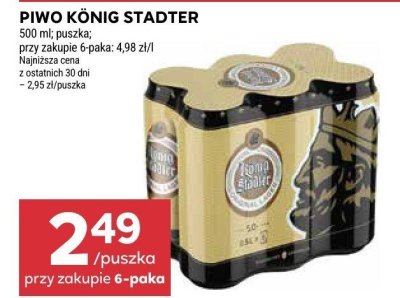 Piwo KÖNIG STADTER promocja w Stokrotka