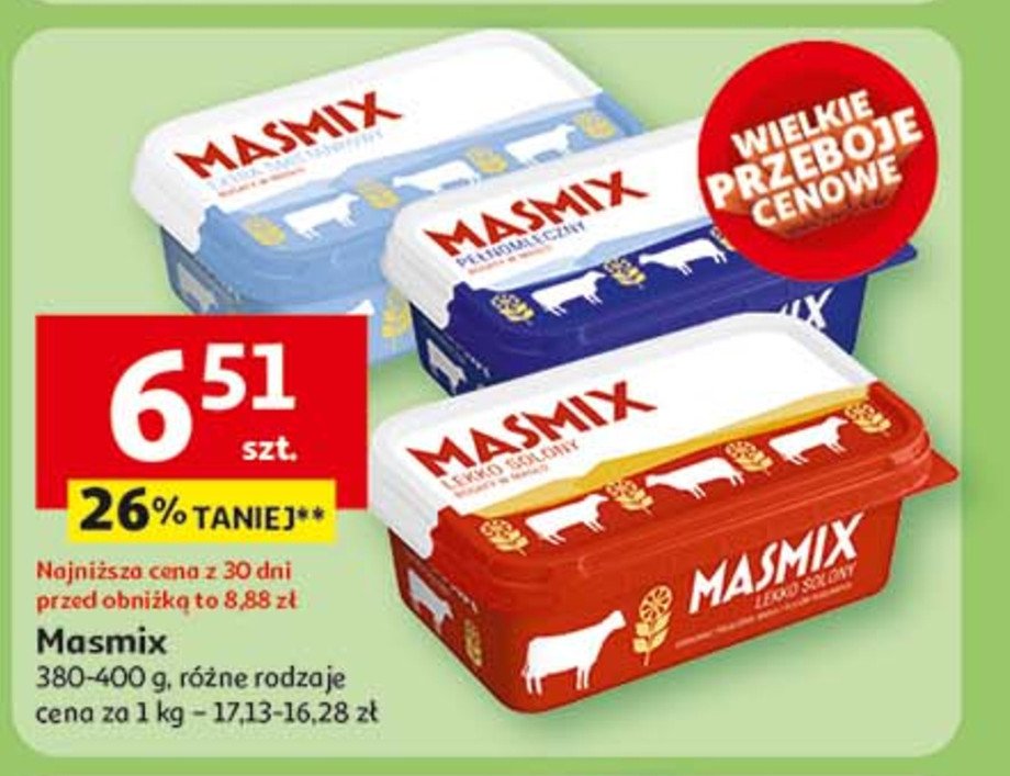 Miks do smarowania Masmix extra śmietankowy promocja w Auchan