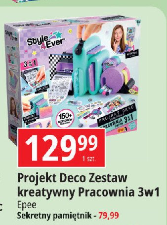 Zestaw kreatywny pracownia 3w1 projekt deco Epee promocja w Leclerc