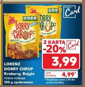 Krakersy obficie posypane ziarnami sezamu lnu i chia Lajkonik dobry chrup promocja