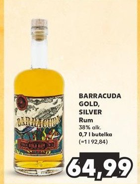 Rum Barracuda silver promocja