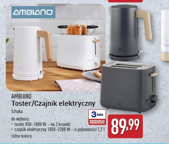 Czajnik elektryczny AMBIANO promocja