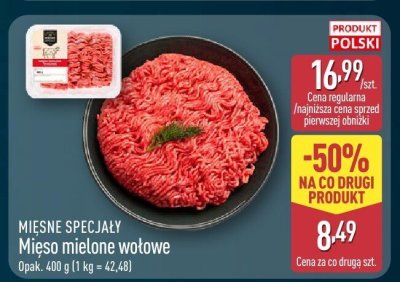 Mięso mielone wołowe MIĘSNE SPECJAŁY promocja w Aldi