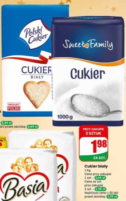 Cukier biały Polski Cukier Sweet Family promocja w Dino