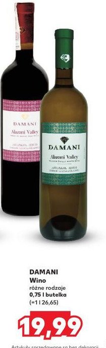 Wino Damani alazani valley promocja w Kaufland