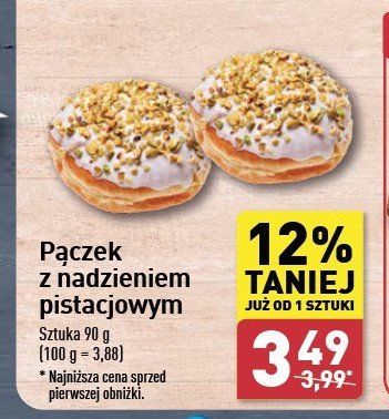 Pączek z nadzieniem pistacjowym promocja