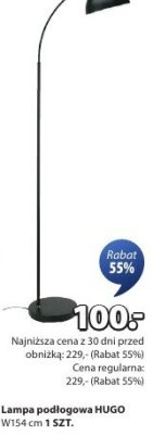 Lampa podłogowa HUGO W154 cm 1 SZT. promocja w Jysk