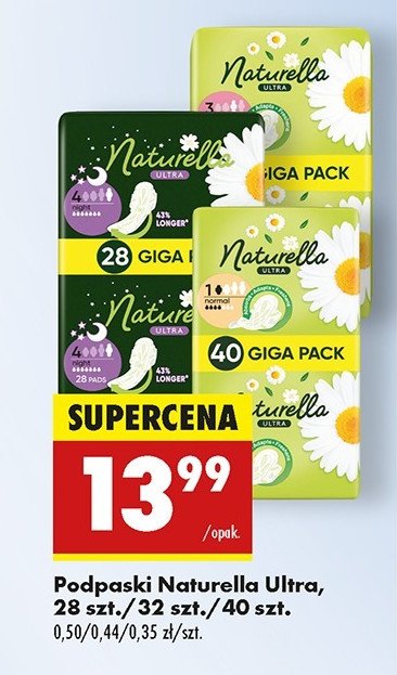 Podpaski night Naturella ultra promocja